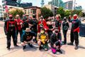 Spectral Hawk, Edgerunner, Nyght, Fallenboy, Hawt Flash, Mdm Moxie, Osprey, Axle, Crimson Fist, Hombre Obscuro, Lightfist, and Glitch at San Diego HOPE 2021.
