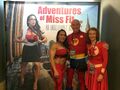 With Miss Fit, Superhero at Adventures of Miss Fit premiere