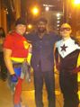 Superhero and Crimson Fist team up in Atlanta, January, 2013